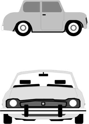 Ilustracja wektorowa o pojazd zabytkowy