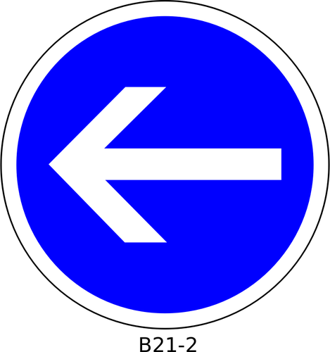 Links Richtung nur Reihenfolge Verkehrszeichen Vektorgrafiken