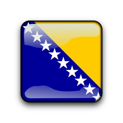 Кнопка флага Боснии и Герцеговины