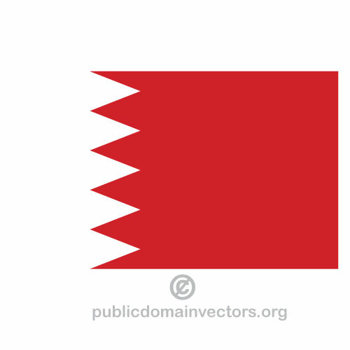बहरीन वेक्टर झंडा