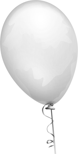 Grafika wektorowa z blady żółty balon na ciąg urządzone