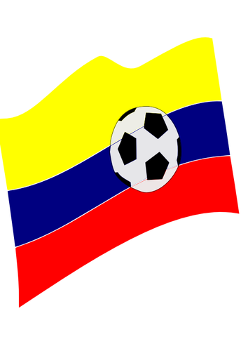 콜롬비아의 수정 된 국기의 벡터 이미지