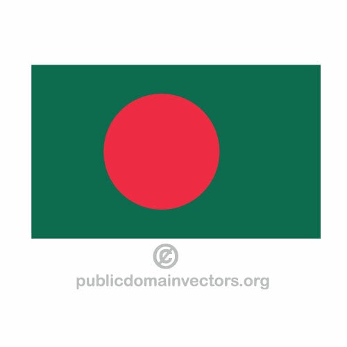 Bandiera vettoriale del Bangladesh
