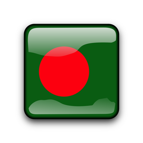 Botão de bandeira do Bangladesh
