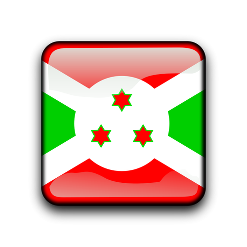 Bandeira do Burundi botão vector