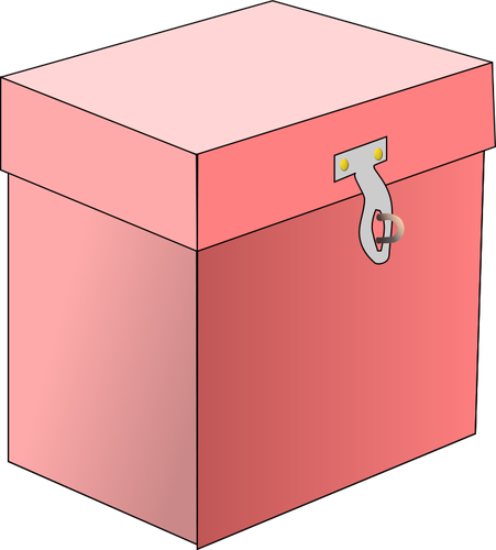 Vector bildet av en rød boks