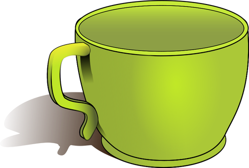 Zelený pohár vektorový obrázek