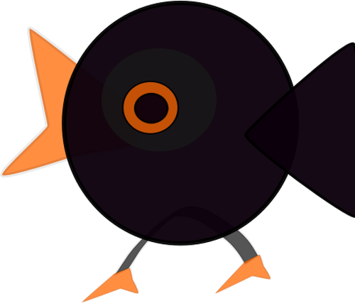 Tecknad bild av en fågel
