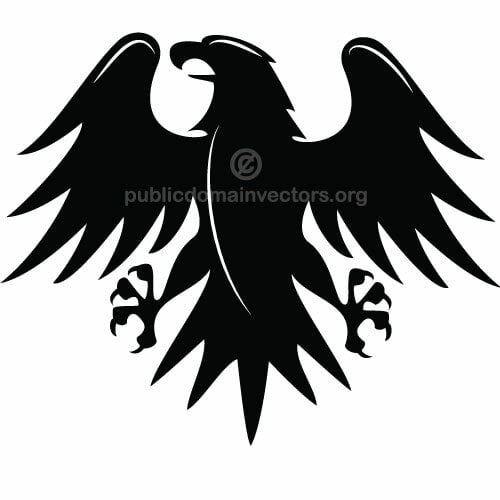 Schwarze Adler-Vektor-Bild