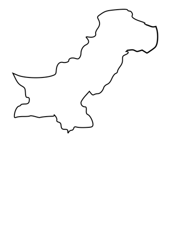 Mapa de Pakistán