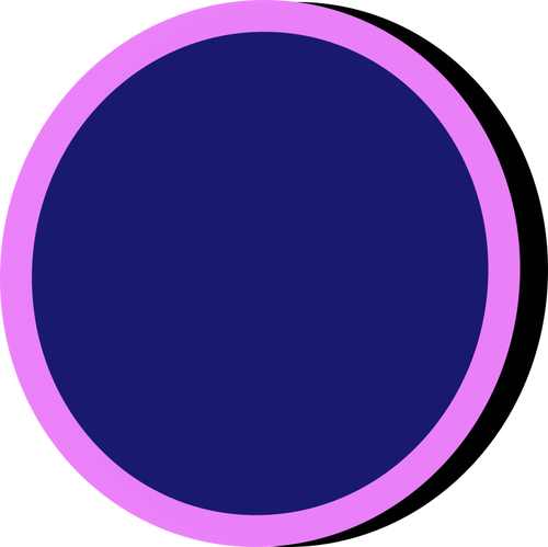 Blå och rosa knappen