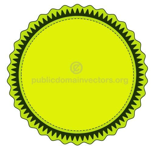 Lime grön vektor klistermärke