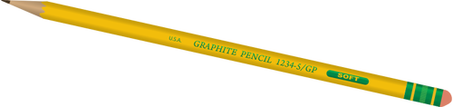 Immagine vettoriale matita di grafite