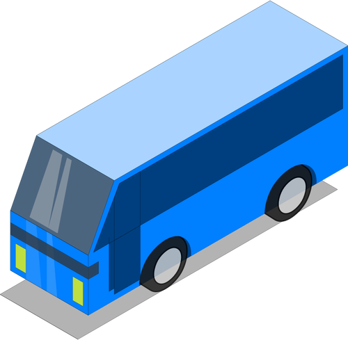 Blauwe stadsbus