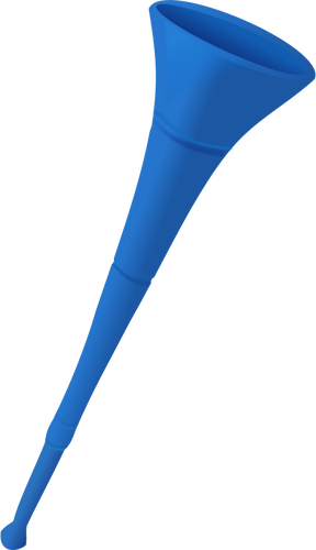 Векторное изображение современных пластиковых vuvuzela
