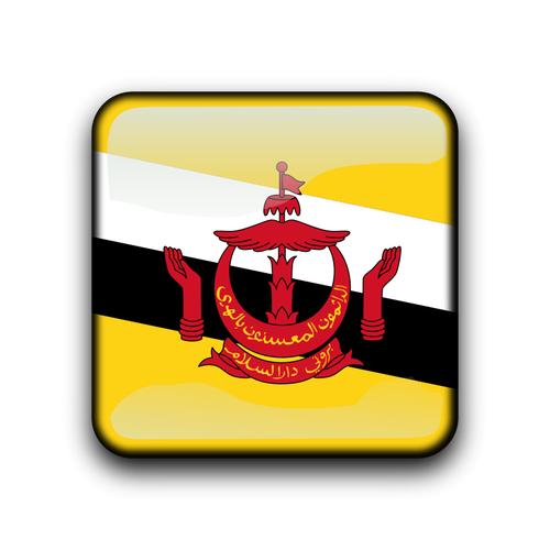 Bendera Brunei vektor tombol