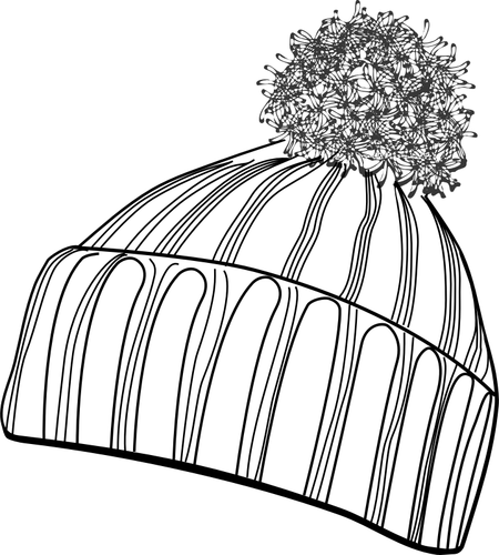 Vector Illustrasjon av vinter bobcap