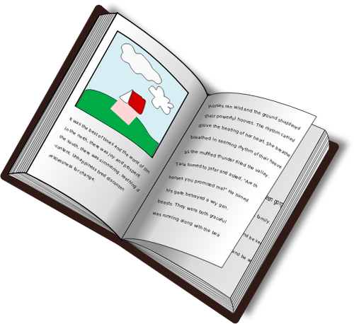 Vector de desen de carte Blanc remixat utilizând textul calea imagine şi text carte