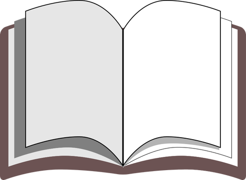 Book with pages wide open