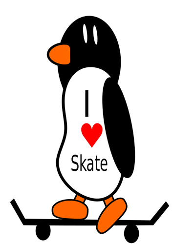 Pingwin na skate