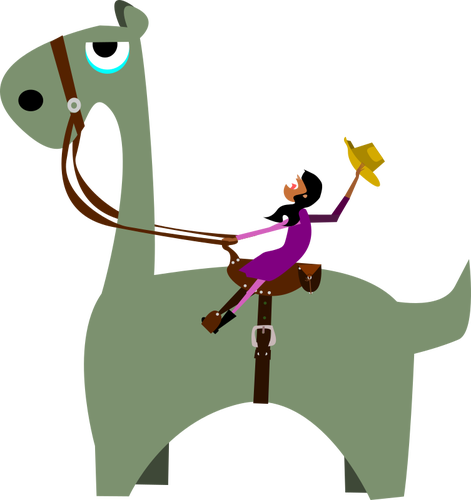 Dinossauro e uma garota