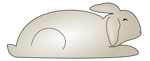 Vectorafbeeldingen van een konijn