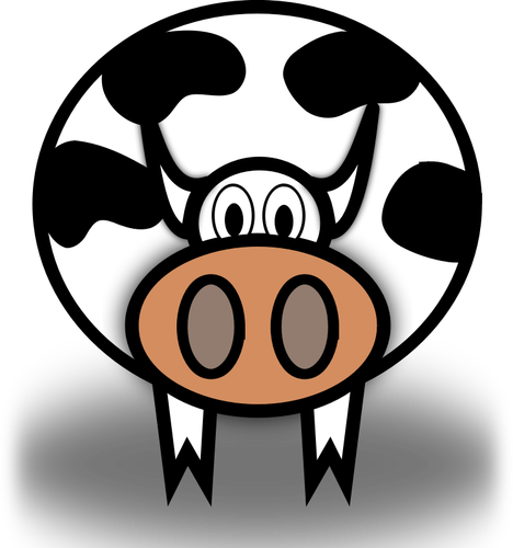 Vectorafbeeldingen van staren komische koe
