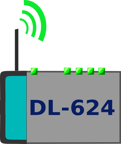 D-Link Wi-Fi router vektorbild