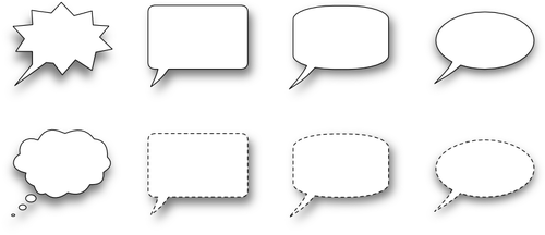 Collection of speech bubbles vector image