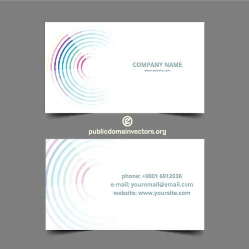 व्यापार कार्ड टेम्पलेट के लिए अमूर्त डिजाइन