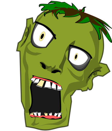 Zombie kepala vektor gambar