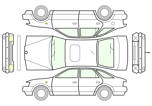 Bilde av en passasjerkjøretøy