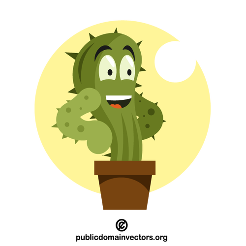 Kaktus mit Gesicht