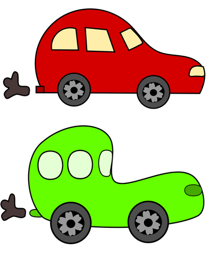 Векторное изображение мультфильм автомобилей