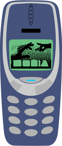 Vector afbeelding van mobiele telefoon