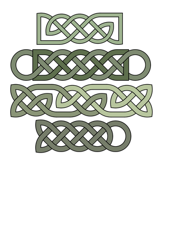 Vektorbild av valet av keltiska Knut mönster