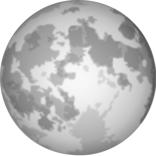 Halloween lyse fullmåne vektor image