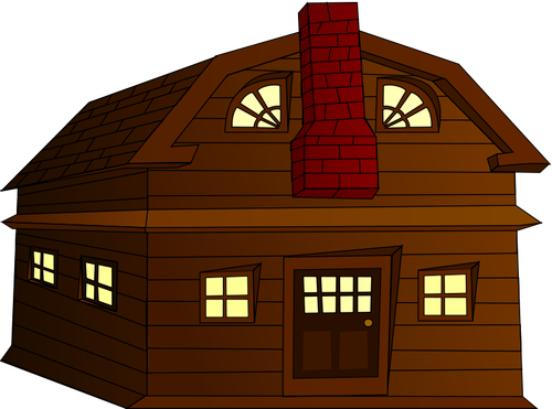 Halloween horror huis vector illustraties