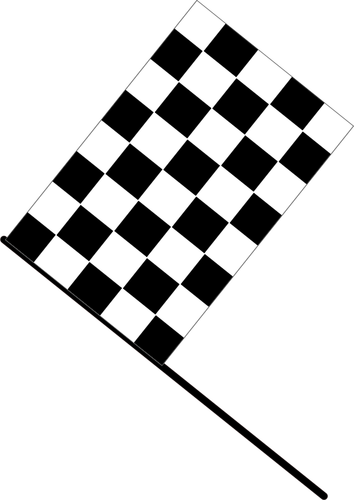 चेकर झंडा वेक्टर छवि