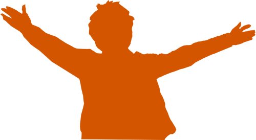 Silhouette of man vector graphics