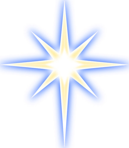 Vánoční hvězda vektorový obrázek