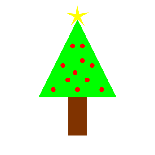 シンプルなクリスマス ツリー