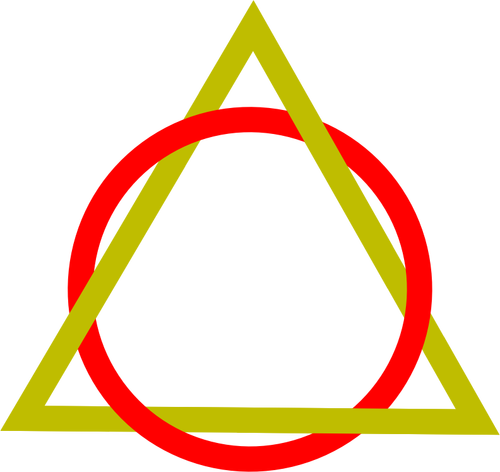 Circle and triangle