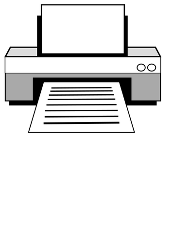 Laser printer vector afbeelding