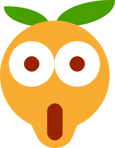 Удивленный оранжевый