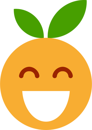 Fruktig emoji smiler