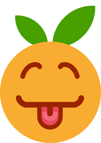 Laughing orange
