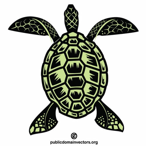 Imagine vectorială a țestoasei de mare