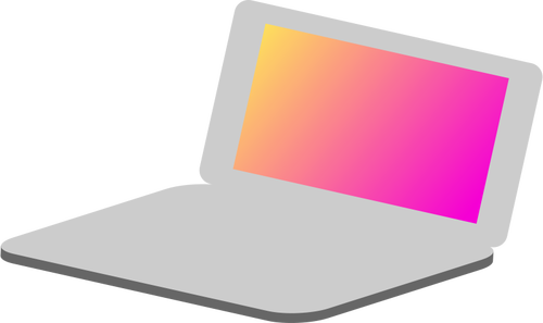 Laptop ikon vektor gambar