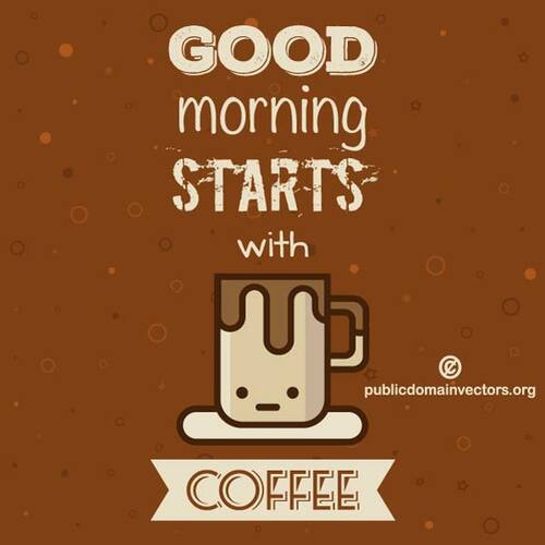 Доброе утро начинается с кофе